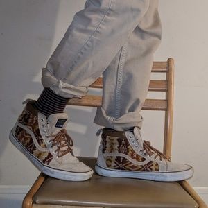 Vans Pendleton, wool interior, tribal shoes